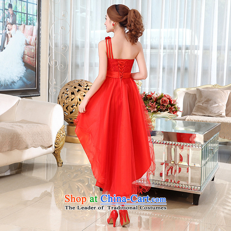 Kaki-hi-won The Princess Bride flowers anointed chest wedding dresses bridesmaid to serve the new 2015 autumn and winter X012 Red , L-hi kaki shopping on the Internet has been pressed.