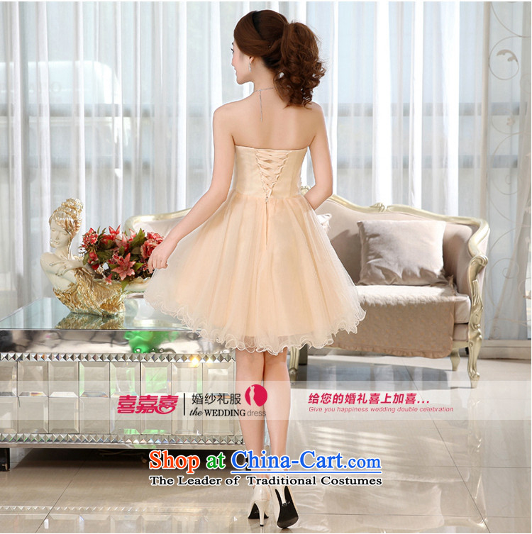 Kaki-hi-won The Princess Bride sexy anointed chest wedding dresses bridesmaid to serve the new 2015 autumn and winter X017 champagne color M picture, prices, brand platters! The elections are supplied in the national character of distribution, so action, buy now enjoy more preferential! As soon as possible.