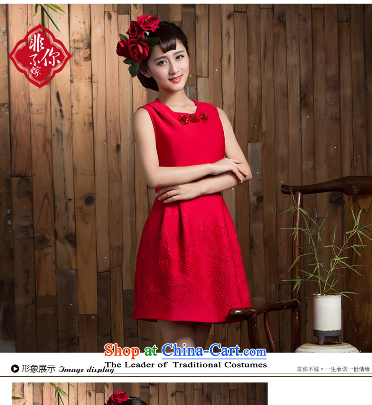 2015 new bows of autumn and winter clothing wedding bride short stylish Sau San Red Dress marriage small red dress M pictures, prices, brand platters! The elections are supplied in the national character of distribution, so action, buy now enjoy more preferential! As soon as possible.