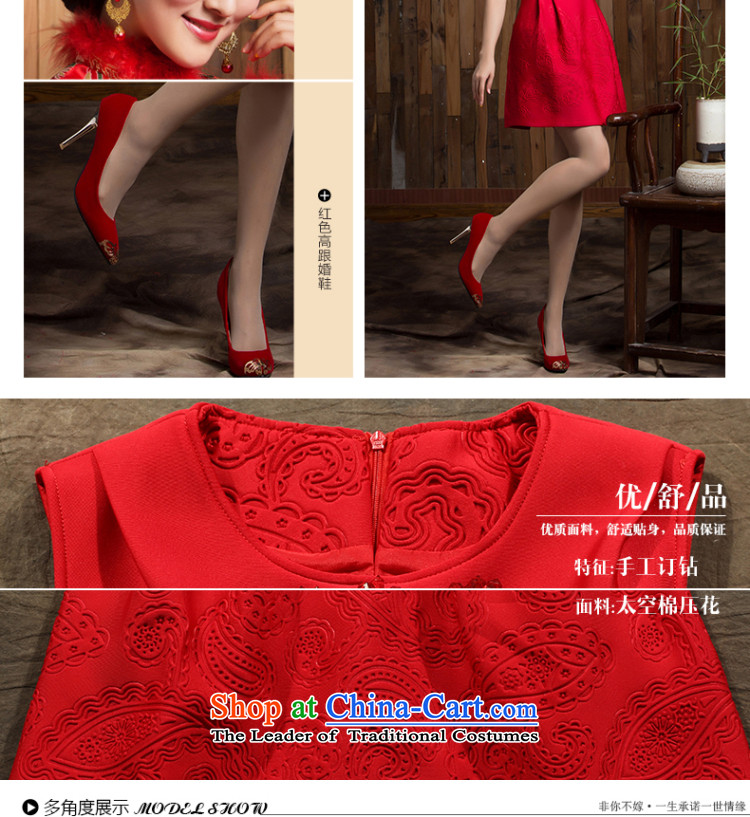 2015 new bows of autumn and winter clothing wedding bride short stylish Sau San Red Dress marriage small red dress M pictures, prices, brand platters! The elections are supplied in the national character of distribution, so action, buy now enjoy more preferential! As soon as possible.