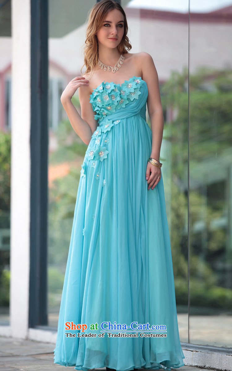 Doris Qi evening dress blue sexy long gown skirt banquet receptions bridal dresses 30585 toasting champagne blue S picture, prices, brand platters! The elections are supplied in the national character of distribution, so action, buy now enjoy more preferential! As soon as possible.
