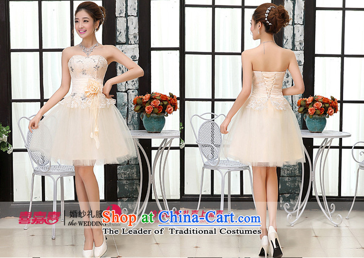 Kaki-hi-won The Princess Bride heart-shaped anointed chest wedding dresses bridesmaid to serve the new 2015 autumn and winter X008 champagne color XL Photo, prices, brand platters! The elections are supplied in the national character of distribution, so action, buy now enjoy more preferential! As soon as possible.