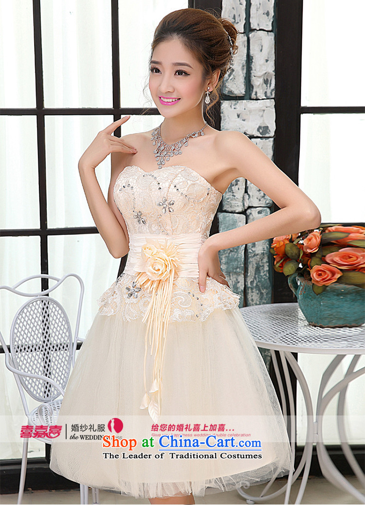 Kaki-hi-won The Princess Bride heart-shaped anointed chest wedding dresses bridesmaid to serve the new 2015 autumn and winter X008 champagne color XL Photo, prices, brand platters! The elections are supplied in the national character of distribution, so action, buy now enjoy more preferential! As soon as possible.
