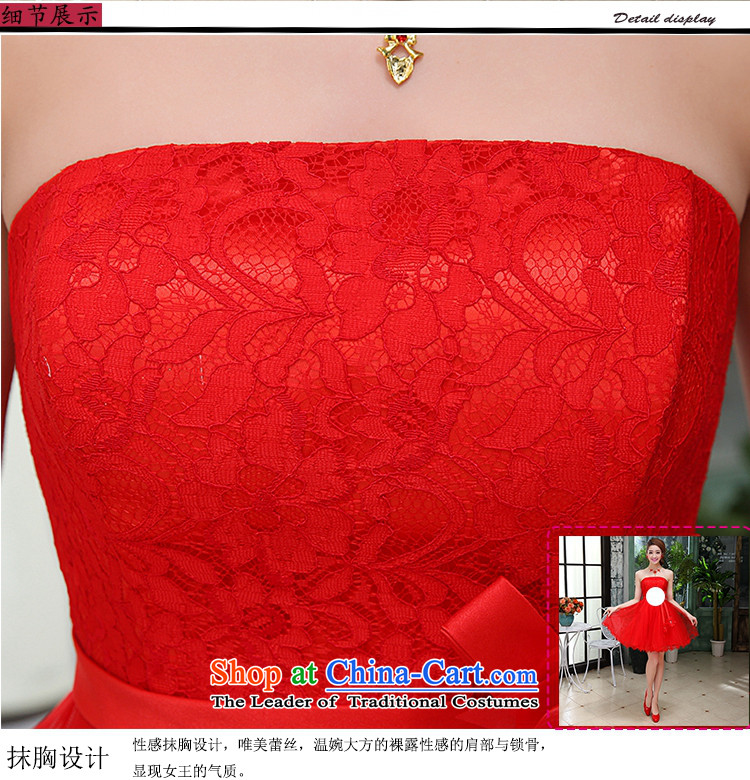 Kaki-hi-won The Princess Bride sexy anointed chest wedding dresses bridesmaid to serve the new 2015 autumn and winter X016 RED S picture, prices, brand platters! The elections are supplied in the national character of distribution, so action, buy now enjoy more preferential! As soon as possible.