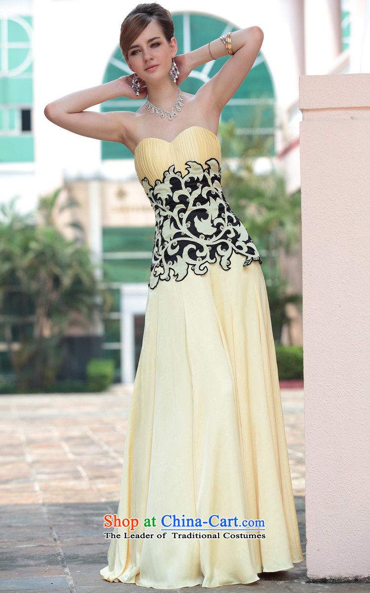 Doris Qi yellow marriage bridesmaid evening dresses and chest banquet receptions long gown Yellow聽XL Photo, prices, brand platters! The elections are supplied in the national character of distribution, so action, buy now enjoy more preferential! As soon as possible.