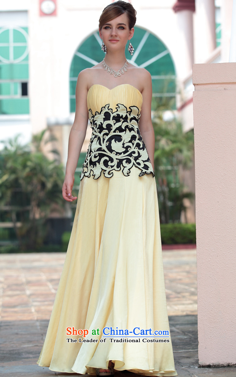Doris Qi yellow marriage bridesmaid evening dresses and chest banquet receptions long gown Yellow聽XL Photo, prices, brand platters! The elections are supplied in the national character of distribution, so action, buy now enjoy more preferential! As soon as possible.