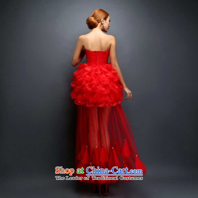 Love of the overcharged by 2015 new dress China wind long embroidery red retro dresses to marry field shoulder and chest two models to wipe the Chest) M 2 feet waist, love of the overcharged shopping on the Internet has been pressed.