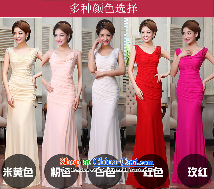Hei Kaki dress the new 2015 stylish shoulders irrepressible lovely dinner bridesmaid services white S pictures, X004 Price, brand platters! The elections are supplied in the national character of distribution, so action, buy now enjoy more preferential! As soon as possible.