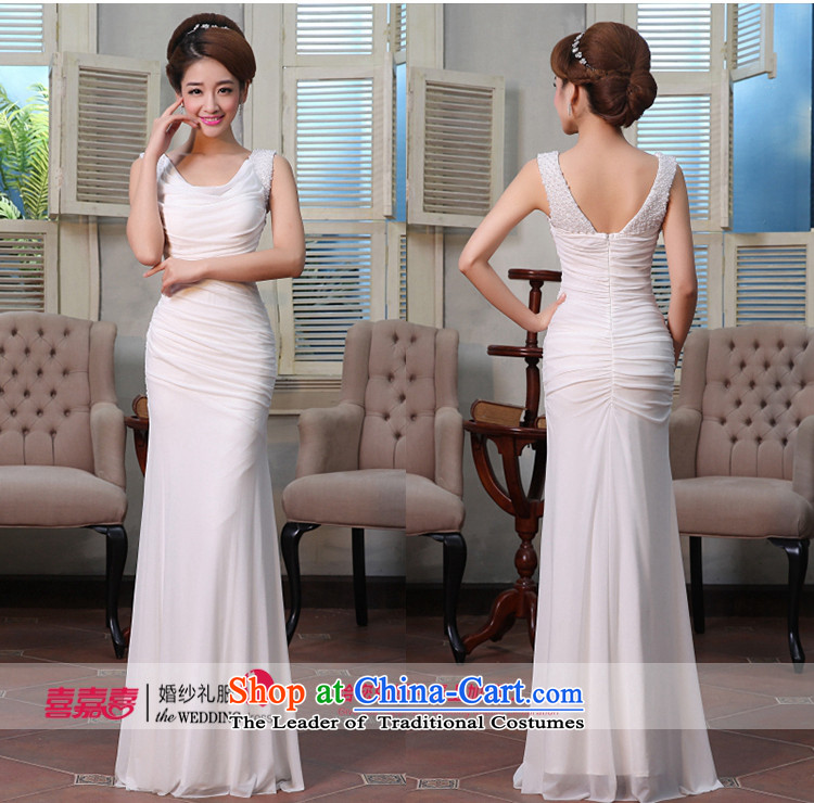 Hei Kaki dress the new 2015 stylish shoulders irrepressible lovely dinner bridesmaid services white S pictures, X004 Price, brand platters! The elections are supplied in the national character of distribution, so action, buy now enjoy more preferential! As soon as possible.