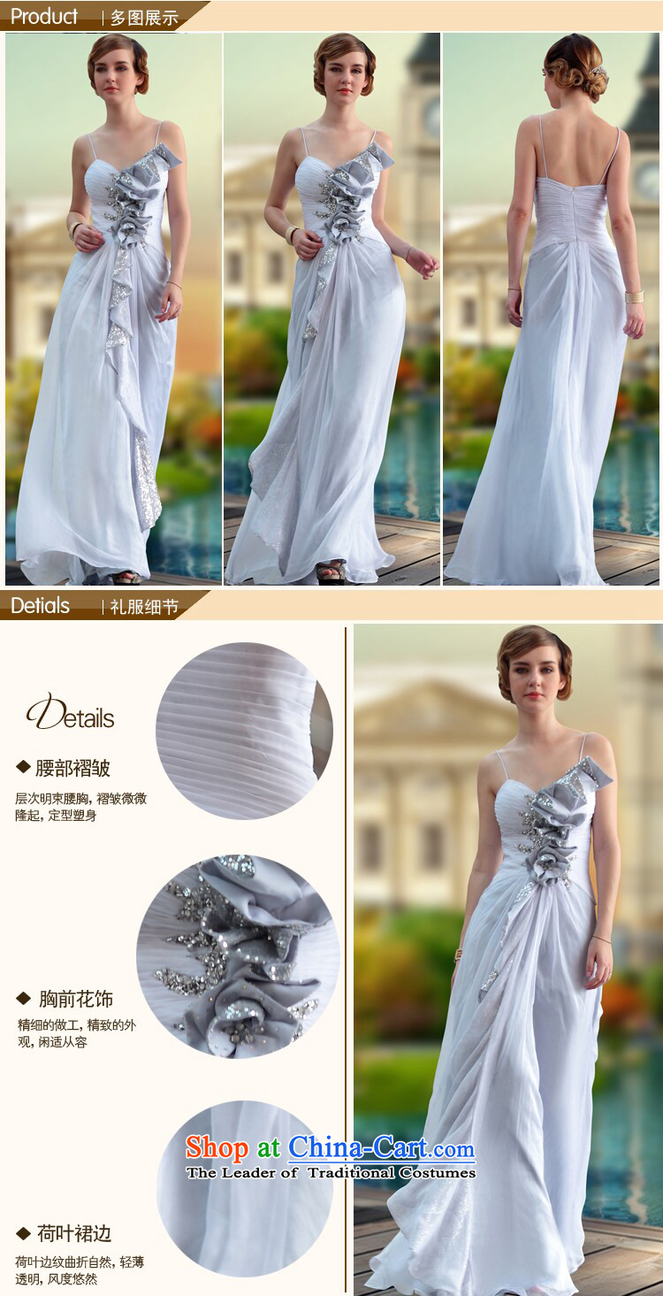 Doris Qi straps long evening dresses wedding dresses Evening Compere Auditorium performances dress 30637 Silver聽XL Photo, prices, brand platters! The elections are supplied in the national character of distribution, so action, buy now enjoy more preferential! As soon as possible.