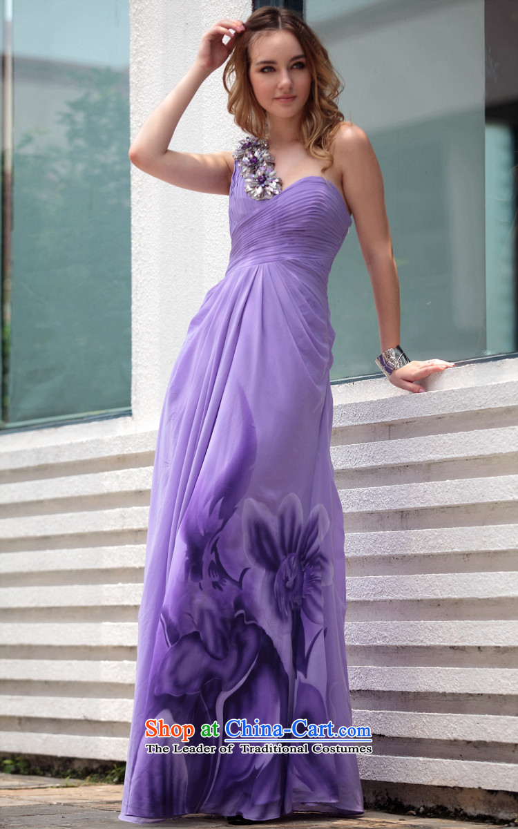 Doris Qi purple reception banquet bride bridesmaid evening dress western dress 30657 purple L picture, prices, brand platters! The elections are supplied in the national character of distribution, so action, buy now enjoy more preferential! As soon as possible.