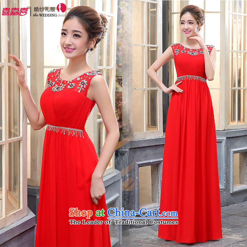 Kaki-hi-won The Princess Bride of diamond ornaments and sexy long new 2015 autumn and winter lace shoulders bridesmaid to X011 Red M-hi kaki shopping on the Internet has been pressed.