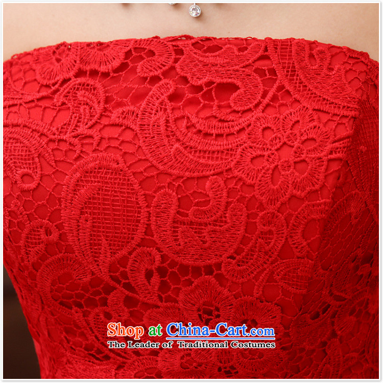 2015 new sister bridesmaid mission bridesmaid dress lace anointed chest bow ties small dress evening dress Korean Red XL Photo, prices, brand platters! The elections are supplied in the national character of distribution, so action, buy now enjoy more preferential! As soon as possible.