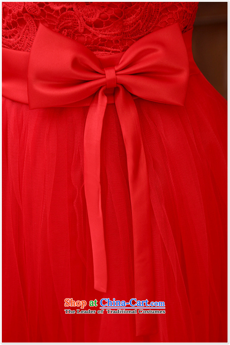 2015 new sister bridesmaid mission bridesmaid dress lace anointed chest bow ties small dress evening dress Korean Red XL Photo, prices, brand platters! The elections are supplied in the national character of distribution, so action, buy now enjoy more preferential! As soon as possible.