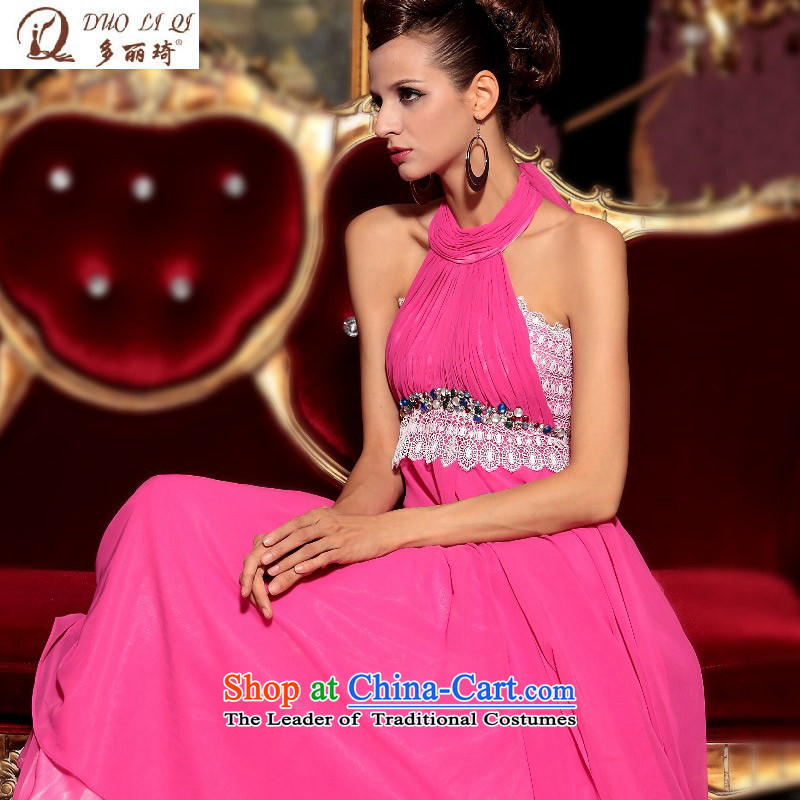 Doris Qi long gown wholesale pink wall also dress western bows dress evening dresses pink , L, Doris Qi (doris dress) , , , shopping on the Internet