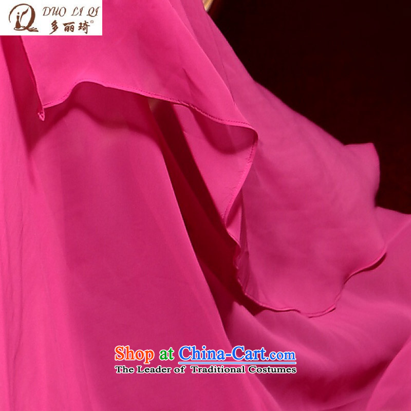 Doris Qi long gown wholesale pink wall also dress western bows dress evening dresses pink , L, Doris Qi (doris dress) , , , shopping on the Internet