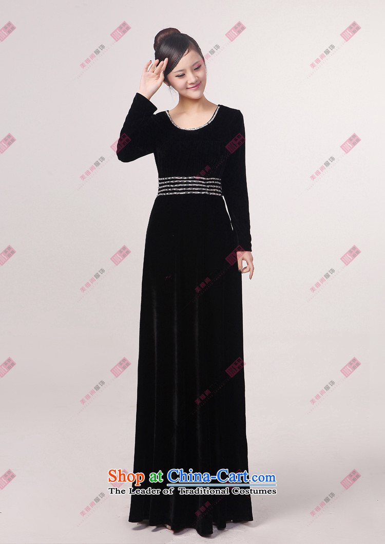Charlene Choi Torino Winter long-sleeved clothing chorus black velvet chorus in older choral clothing choral conductor services Black XL Photo, prices, brand platters! The elections are supplied in the national character of distribution, so action, buy now enjoy more preferential! As soon as possible.