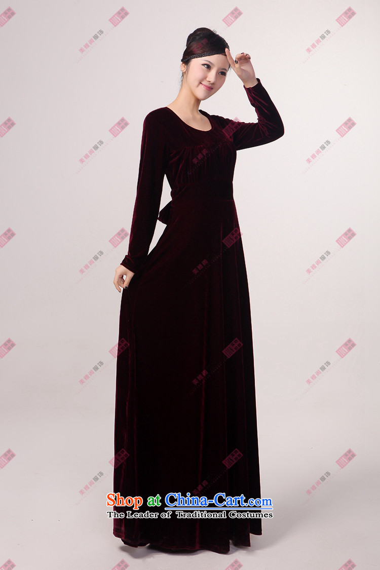 Charlene Choi Ling wine red velour will long-sleeved chorus winter clothing choral clothing choral conductor services custom black XXL picture, prices, brand platters! The elections are supplied in the national character of distribution, so action, buy now enjoy more preferential! As soon as possible.