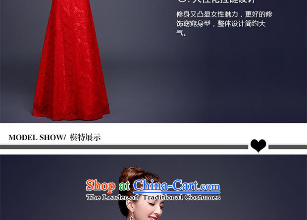 However Service Bridal 2015 New Red single shoulder length of winter evening dress married crowsfoot annual banquet L pictures, Sau San red price, brand platters! The elections are supplied in the national character of distribution, so action, buy now enjoy more preferential! As soon as possible.