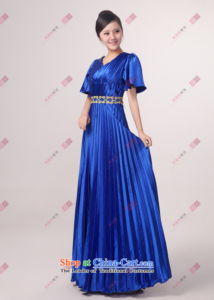 Charlene Choi Ling Bao blue large pressure Zou choral services chorus girl long on services answering chorus of clothing custom L picture, prices, brand platters! The elections are supplied in the national character of distribution, so action, buy now enjoy more preferential! As soon as possible.