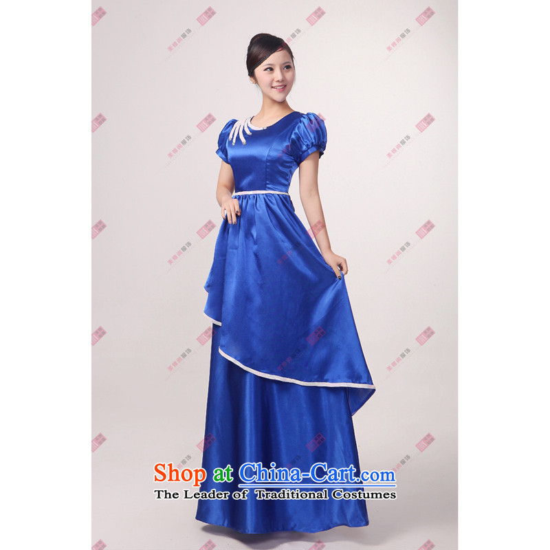 Charlene Choi Ling new round-neck collar long serving choral bubble cuff chorus girl long college students serving choral clothing White XL, Yeon custom spirit (yanling) , , , shopping on the Internet