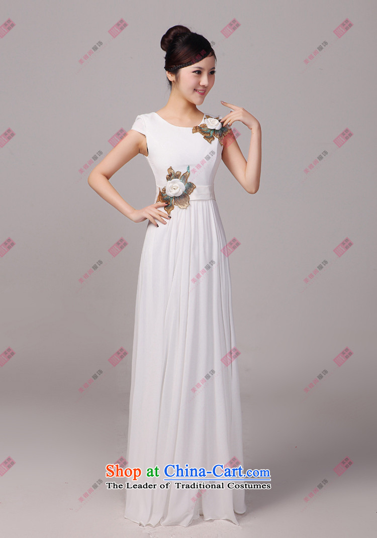 Charlene Choi Ling China Wind Flower large choirs manually services chorus girl long college students serving choral clothing custom white L picture, prices, brand platters! The elections are supplied in the national character of distribution, so action, buy now enjoy more preferential! As soon as possible.
