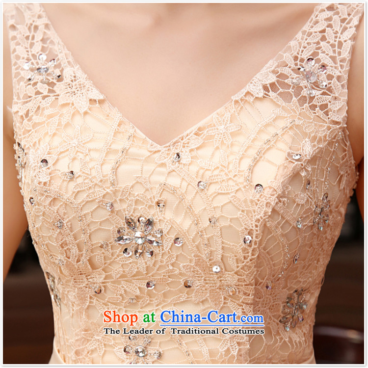 2015 new lace wedding dresses, small short skirt evening dress performances bride services bridesmaid banquet bows service  m flesh M picture, prices, brand platters! The elections are supplied in the national character of distribution, so action, buy now enjoy more preferential! As soon as possible.