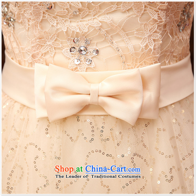 2015 new lace wedding dresses, small short skirt evening dress performances bride services bridesmaid banquet bows service  m flesh M picture, prices, brand platters! The elections are supplied in the national character of distribution, so action, buy now enjoy more preferential! As soon as possible.