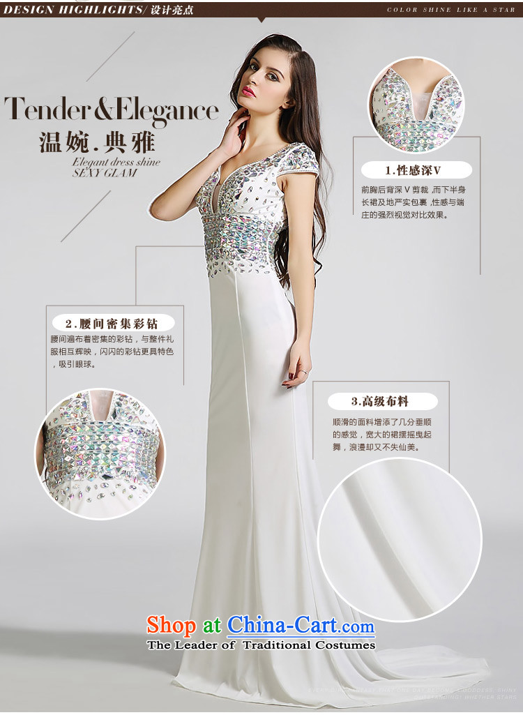 158 multimedia evening dresses Company Annual Meeting banquet dress long moderator show Sau San evening dresses long skirt white S picture, prices, brand platters! The elections are supplied in the national character of distribution, so action, buy now enjoy more preferential! As soon as possible.