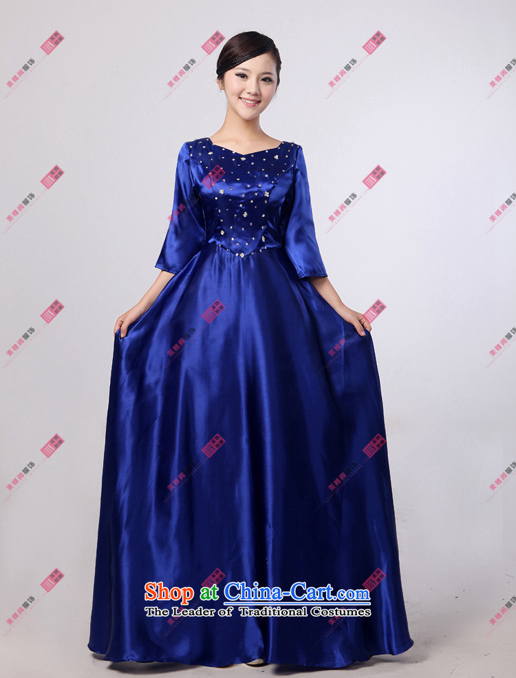 Charlene Choi Spirit, long-sleeved choral chorus girl services serving women in long skirt of older women dress clothes choral new black XXL picture, prices, brand platters! The elections are supplied in the national character of distribution, so action, buy now enjoy more preferential! As soon as possible.