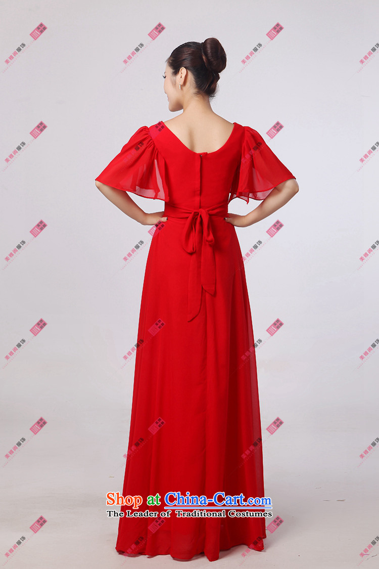 Charlene Choi Ling red long gown choral Service Bridal chorus girl dress uniform clothing XXXXL Ms. choral picture, prices, brand platters! The elections are supplied in the national character of distribution, so action, buy now enjoy more preferential! As soon as possible.