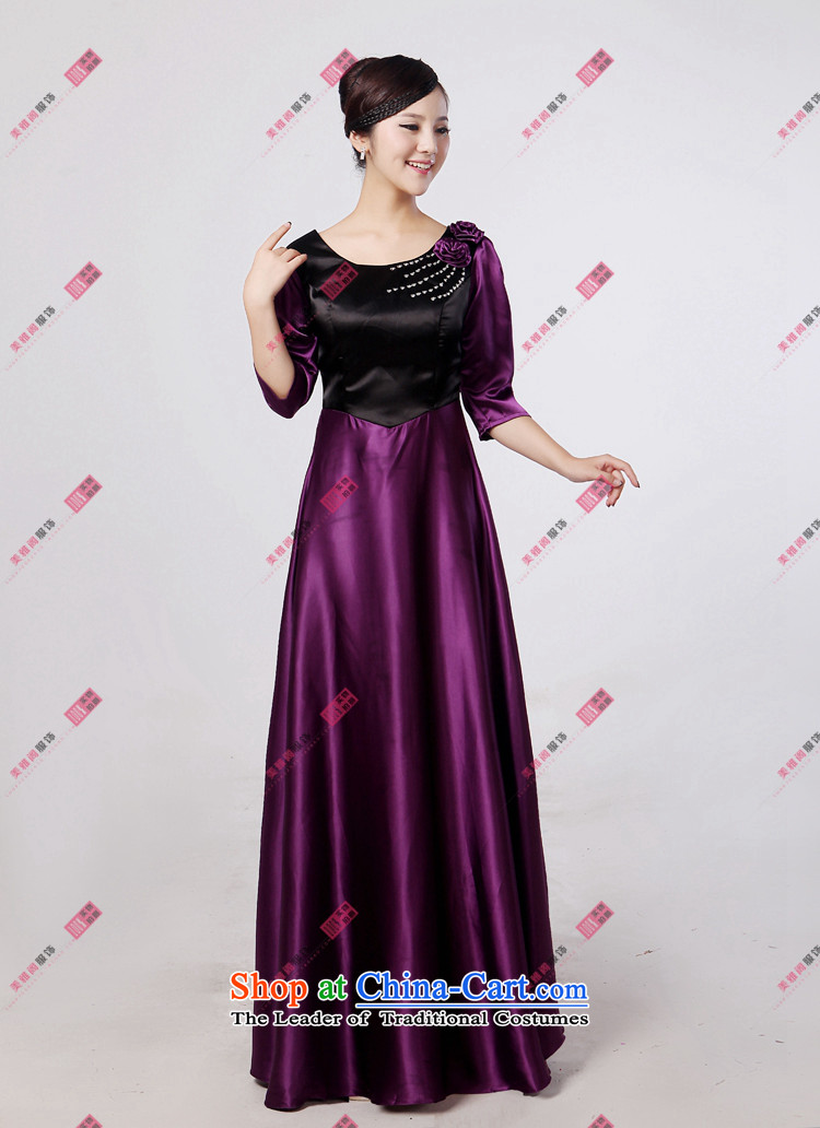 Charlene Choi Ling new choral service long-sleeved long chorus services choral clothing female Ms. long skirt Stage Costume custom XXXL picture, prices, brand platters! The elections are supplied in the national character of distribution, so action, buy now enjoy more preferential! As soon as possible.