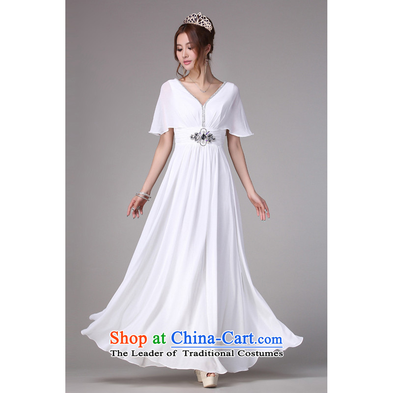 Charlene Choi Ling long white, under the auspices of the costumes chorus clothing command service marriages bows dress XXL, Charlene Choi Spirit (yanling) , , , shopping on the Internet