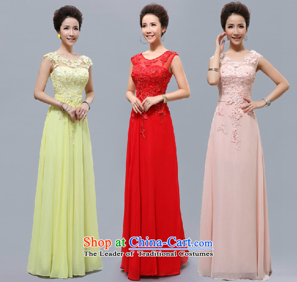 Charlene Choi spirit of the word shoulder lace long evening dress choral clothing female long skirt chorus Service Bridal wedding dress S picture, prices, brand platters! The elections are supplied in the national character of distribution, so action, buy now enjoy more preferential! As soon as possible.