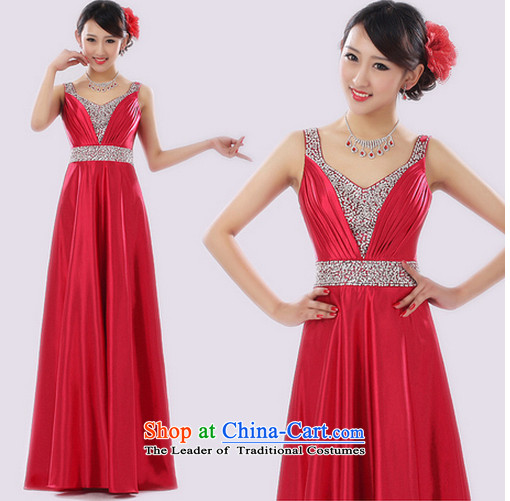 Charlene Choi Ling hot long large evening dresses choral clothing female long skirt female long skirt choral services chorus service S picture, prices, brand platters! The elections are supplied in the national character of distribution, so action, buy now enjoy more preferential! As soon as possible.