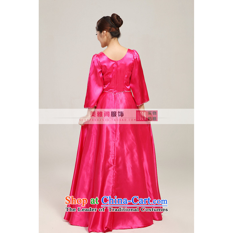 Charlene Choi Ling red long large nails pearl dress choral Services command-dance performance services rose red XXL, Charlene Choi Spirit (yanling) , , , shopping on the Internet