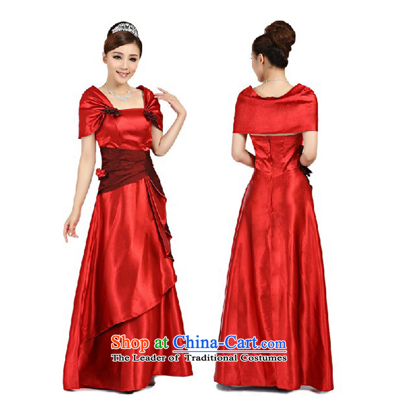 Charlene Choi Ling Special Gold Package shoulder length of service under the auspices of chorus choral clothing marriages bows evening dresses , L, Charlene Choi Spirit (yanling) , , , shopping on the Internet