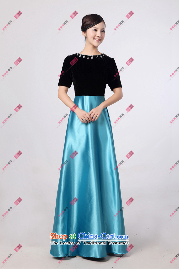 Charlene Choi Ling black velvet in the upper part of the multi-color under the Optional Ms. skirt choral clothing chorus girl dress uniform XXXXL New Picture, prices, brand platters! The elections are supplied in the national character of distribution, so action, buy now enjoy more preferential! As soon as possible.