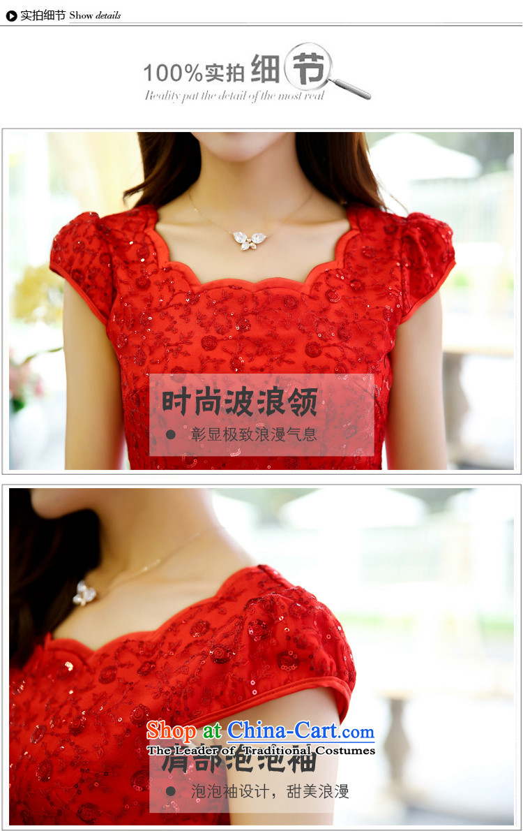 Honey-soo at Amoy yi 2015 new bride dress uniform back door marriage bows with waves for bubbles sleeved vest dresses two kits bridesmaid dress red XXXL kit picture, prices, brand platters! The elections are supplied in the national character of distribution, so action, buy now enjoy more preferential! As soon as possible.