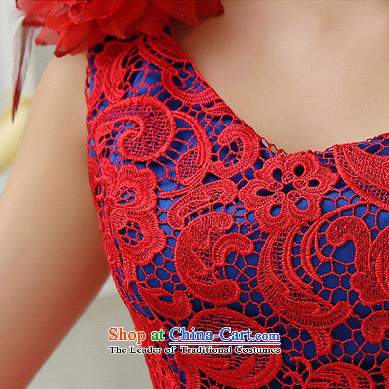 2015 new water-soluble lace canopies canopies yarn Beveled Shoulder bride services Autumn Show bows LF183 RED XL, Charlene Choi spirit has been pressed shopping on the Internet