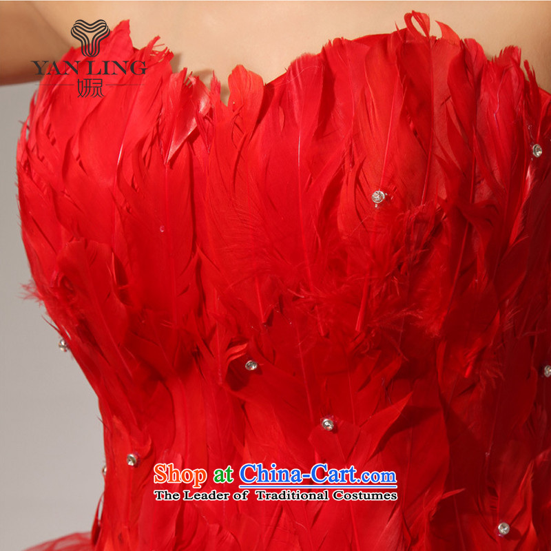2015 new dresses bows to red dress small dress LF117 RED , L, Charlene Choi spirit has been pressed shopping on the Internet