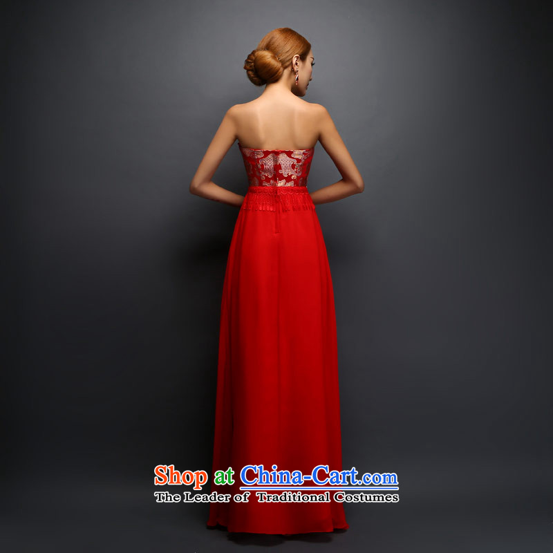 Maximum number of this life shoulder cheongsam 2015 new anointed chest bows to sepia diamond macrame long marriage evening dresses and zip chest) Cape , L, love of the overcharged shopping on the Internet has been pressed.