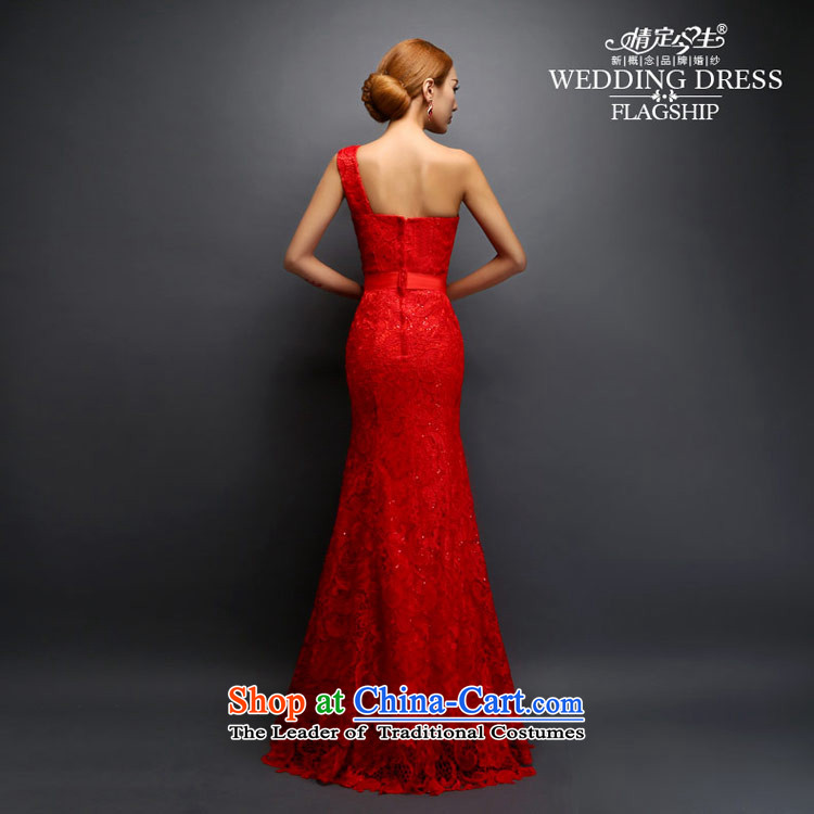 Love of the overcharged dress shoulder bride bows services red long water-soluble embroidery lace diamond retro crowsfoot sexy dress video THIN RED M Sau San Picture, prices, brand platters! The elections are supplied in the national character of distribution, so action, buy now enjoy more preferential! As soon as possible.