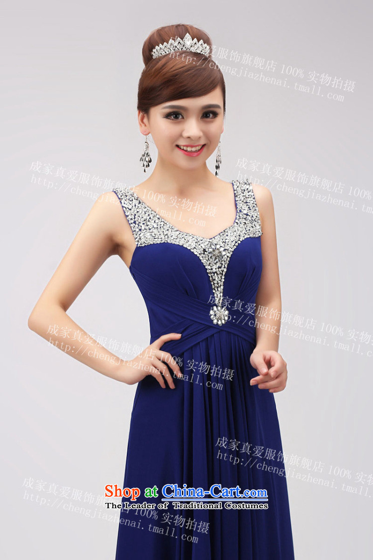 The knot true love annual dinner dress 2015 will blue long marriages bows service banquet moderator winter sky blue M picture, prices, brand platters! The elections are supplied in the national character of distribution, so action, buy now enjoy more preferential! As soon as possible.