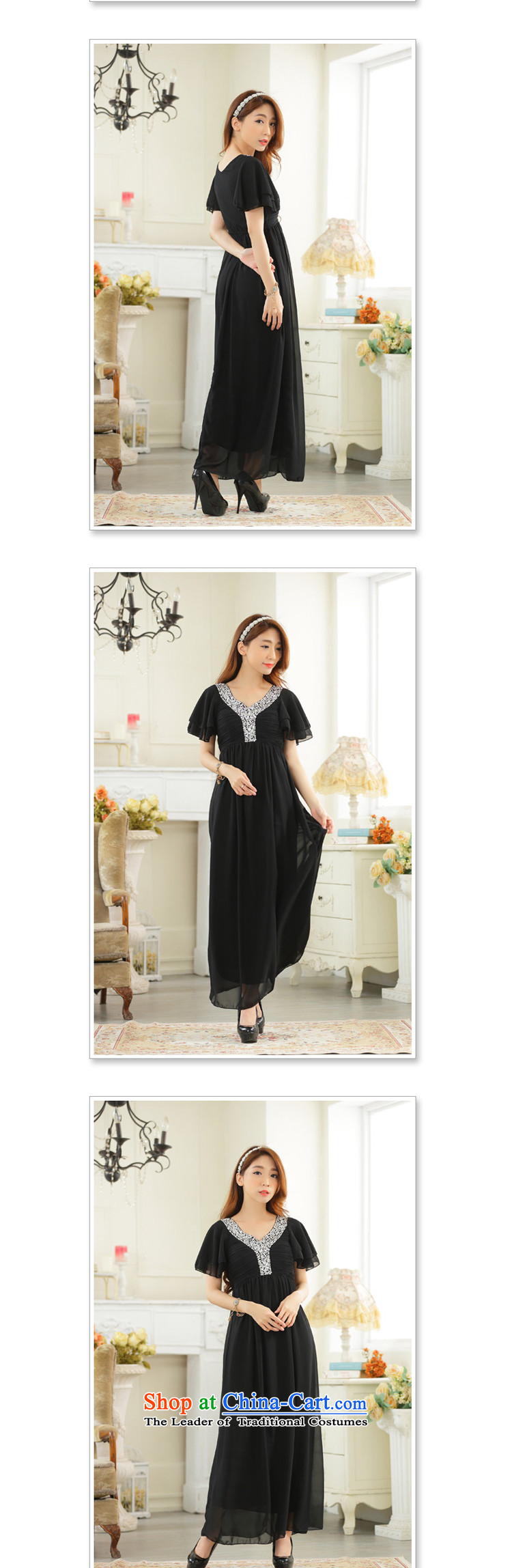  Annual meetings of the horn come on cuff JK2 chip V-neck-long gown chiffon dresses XXXL champagne color pictures, prices, brand platters! The elections are supplied in the national character of distribution, so action, buy now enjoy more preferential! As soon as possible.