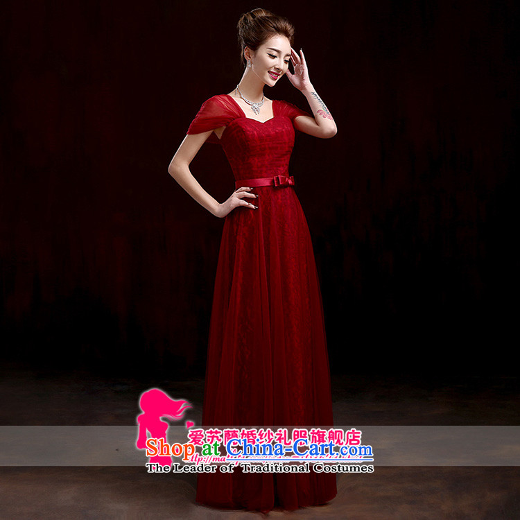 Marriages bows services wine red long gown New Sau San evening dresses new Korean long red packets shoulder higher waist evening dress dark red聽XXXL picture, prices, brand platters! The elections are supplied in the national character of distribution, so action, buy now enjoy more preferential! As soon as possible.