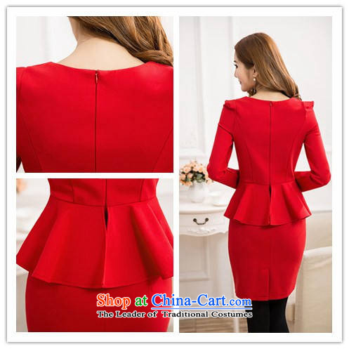 Gibez card in Dili, long-sleeved elegant spring 2015 Sau San, forming the gift of the Korean version of service skirt marriage Red Dress Female Red L picture, prices, brand platters! The elections are supplied in the national character of distribution, so action, buy now enjoy more preferential! As soon as possible.