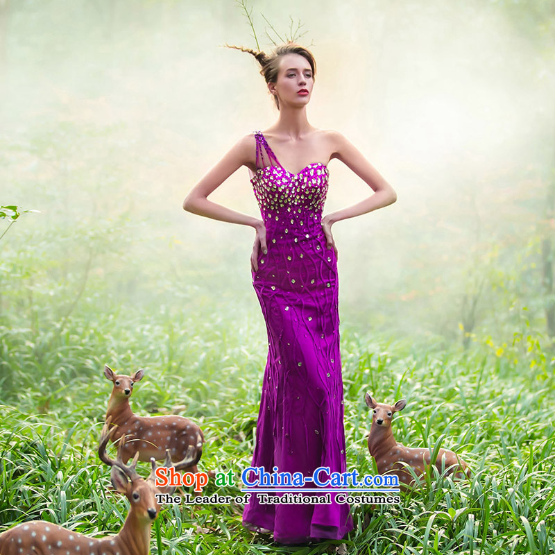 A Bride wedding dresses 2015 Original Design purple jackets sum female luxury drill 2,219 officers , a bride Purple Shopping on the Internet has been pressed.