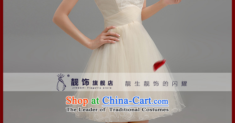  The new 2015 International Friendship bridesmaid dress champagne color buds mesh yarn short skirts bon bon skirt straps small dress sister skirt bridesmaid serving champagne color to contact customer service, the price and the brand image of Platters! The elections are supplied in the national character of distribution, so action, buy now enjoy more preferential! As soon as possible.