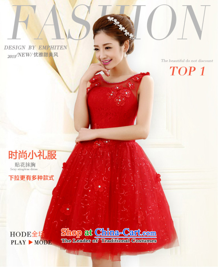 The knot true love bride bows services 2014 new red wedding dress skirt shoulders short, wedding dresses banquet dinner dress winter red anointed chest XL Photo, prices, brand platters! The elections are supplied in the national character of distribution, so action, buy now enjoy more preferential! As soon as possible.
